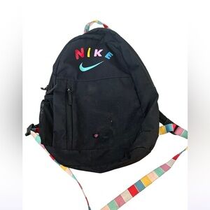 Nike black with multicolored accents backpack